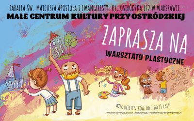 W dniu 21 października 2022 r., w Małym Centrum Kultury Przy Ostródzkiej organizowane są, warsztaty plastyczne dla dzieci pt.: „Jesień”. Zapraszamy od godz. 15:00 do 17:30. Zapisy na poprzez formularz na tej stronie.