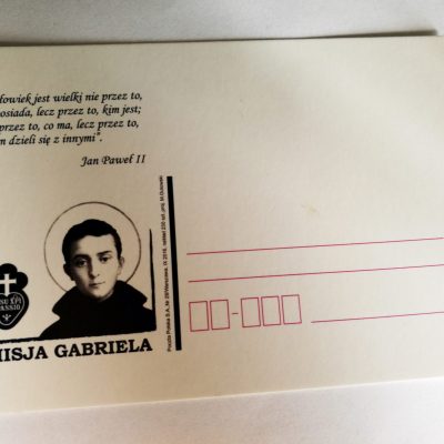 Pocztówka ze Św Gabrielem od MBB