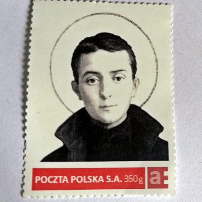 Znaczek pocztowy ze Św Gabrielem od MBB